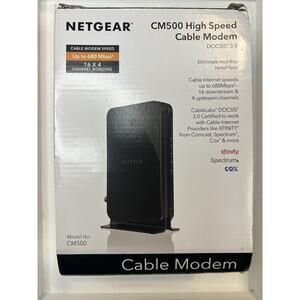 Netgear CM500 DOCSIS 3.0 High Speed Cable Modem (CM500-100NAS) - NEW
